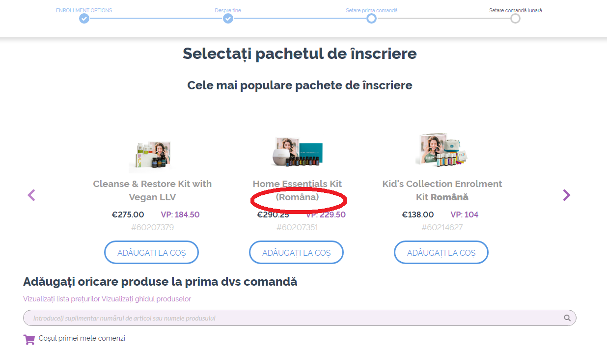 select enrollment kit doterra first order join doterra